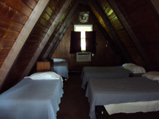 interior picture of A-frame